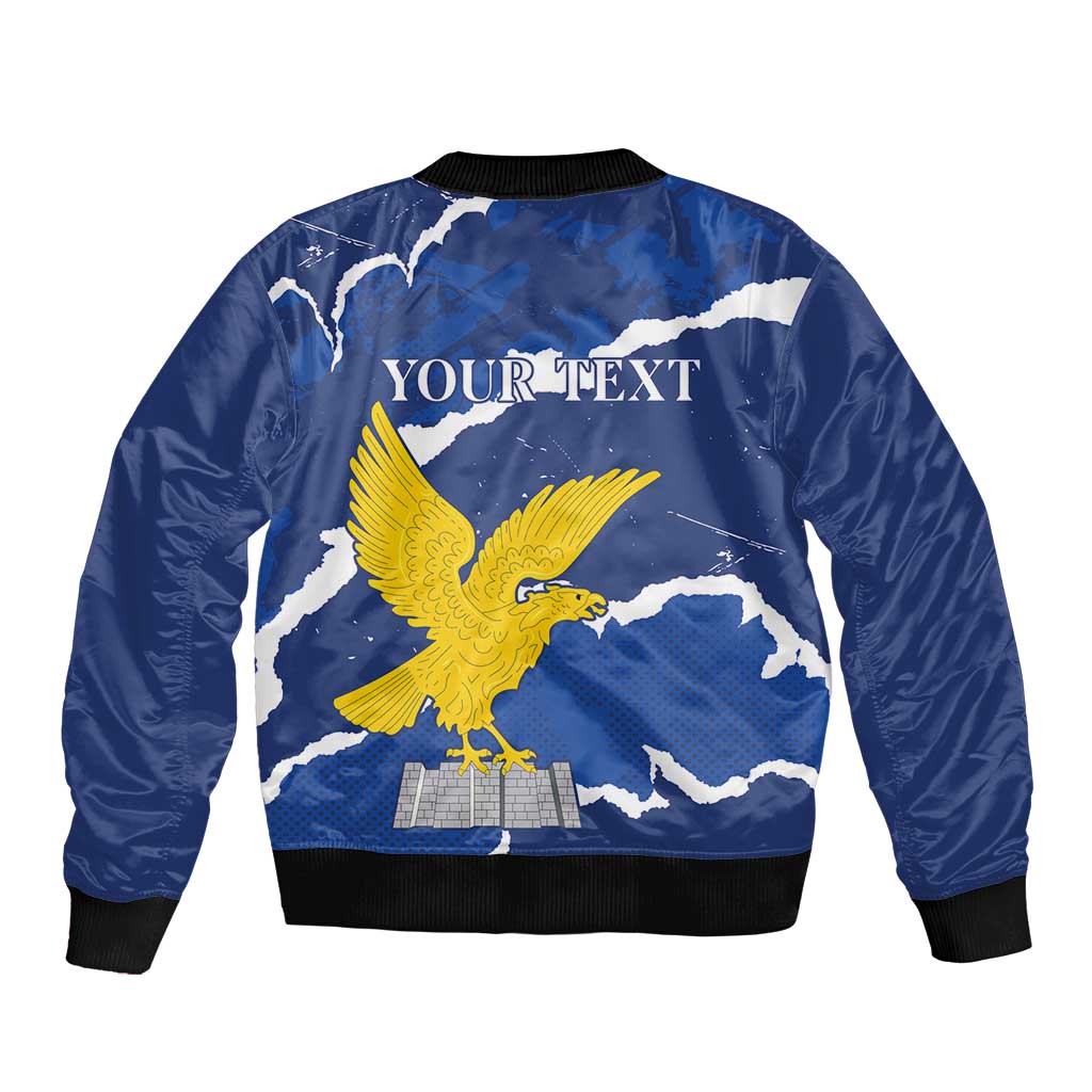 Friuli-Venezia Giulia Sleeve Zip Bomber Jacket Coat Of Arms Sporty Style