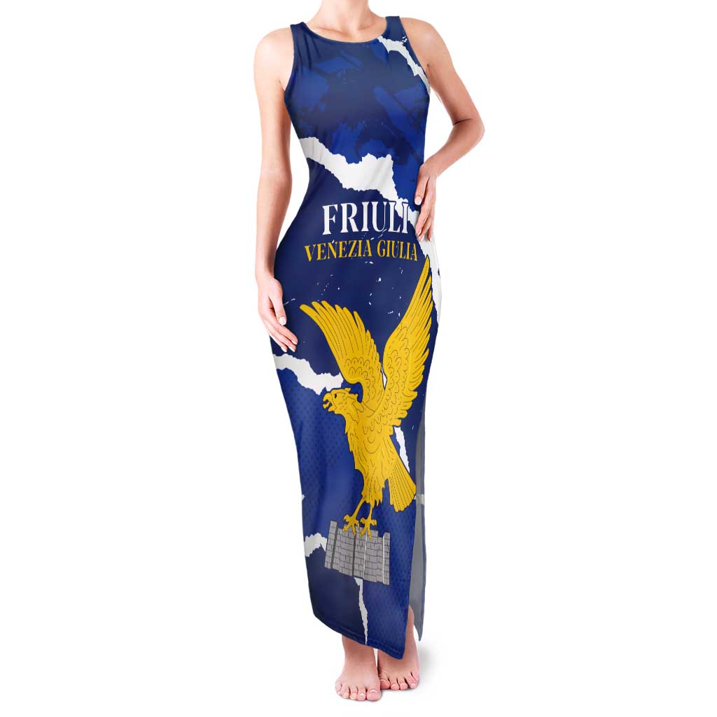 Friuli-Venezia Giulia Tank Maxi Dress Coat Of Arms Sporty Style