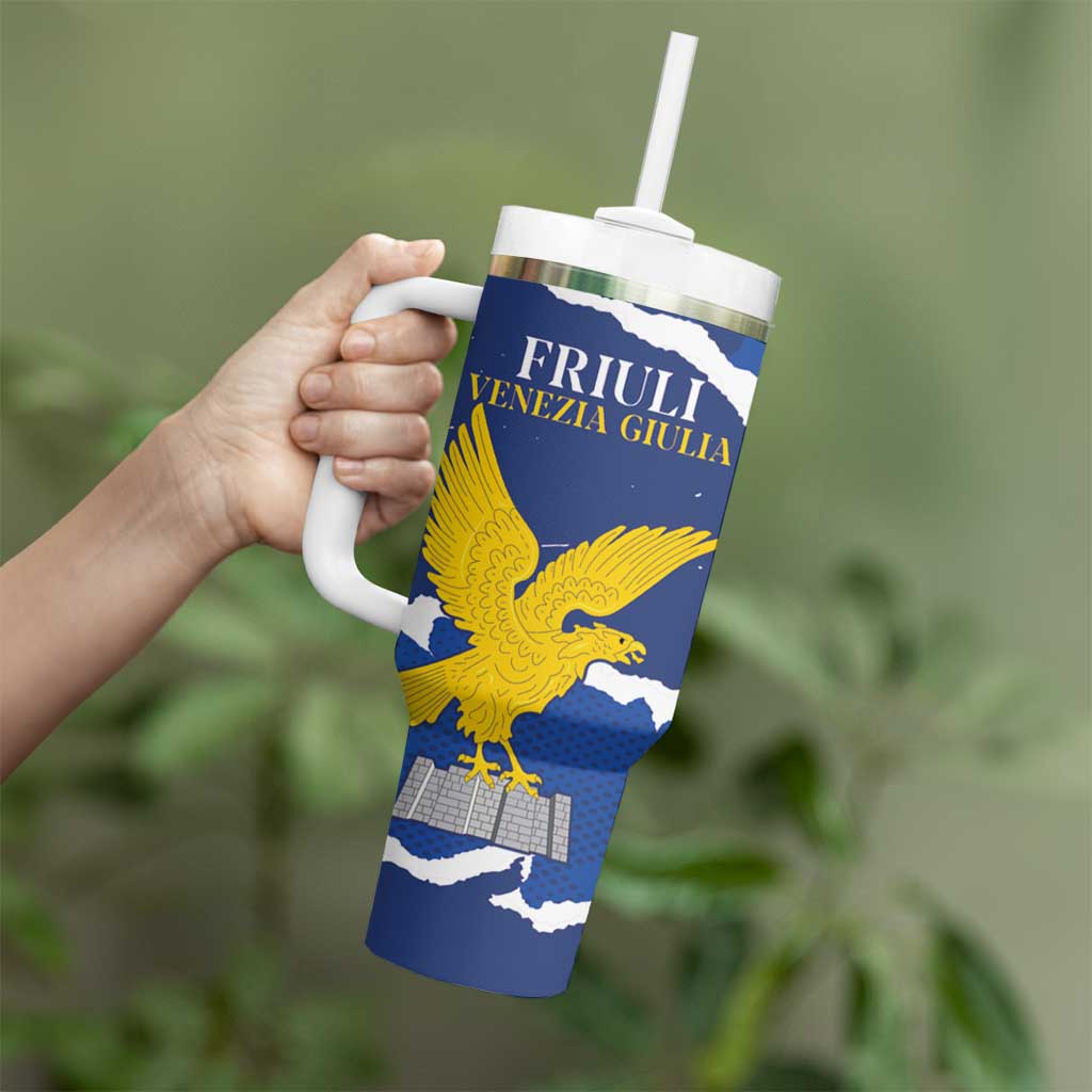 Friuli-Venezia Giulia Tumbler With Handle Coat Of Arms Sporty Style