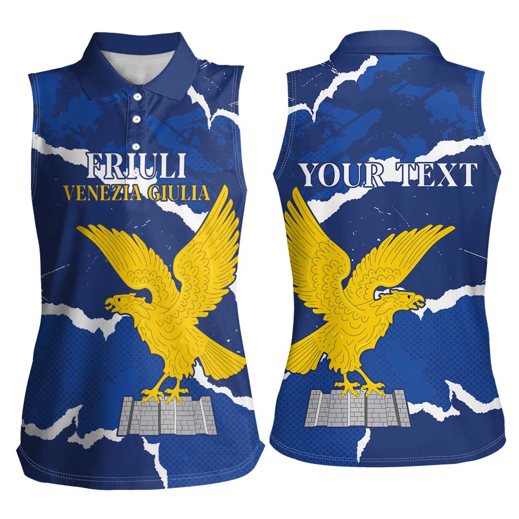 Friuli-Venezia Giulia Women Sleeveless Polo Shirt Coat Of Arms Sporty Style