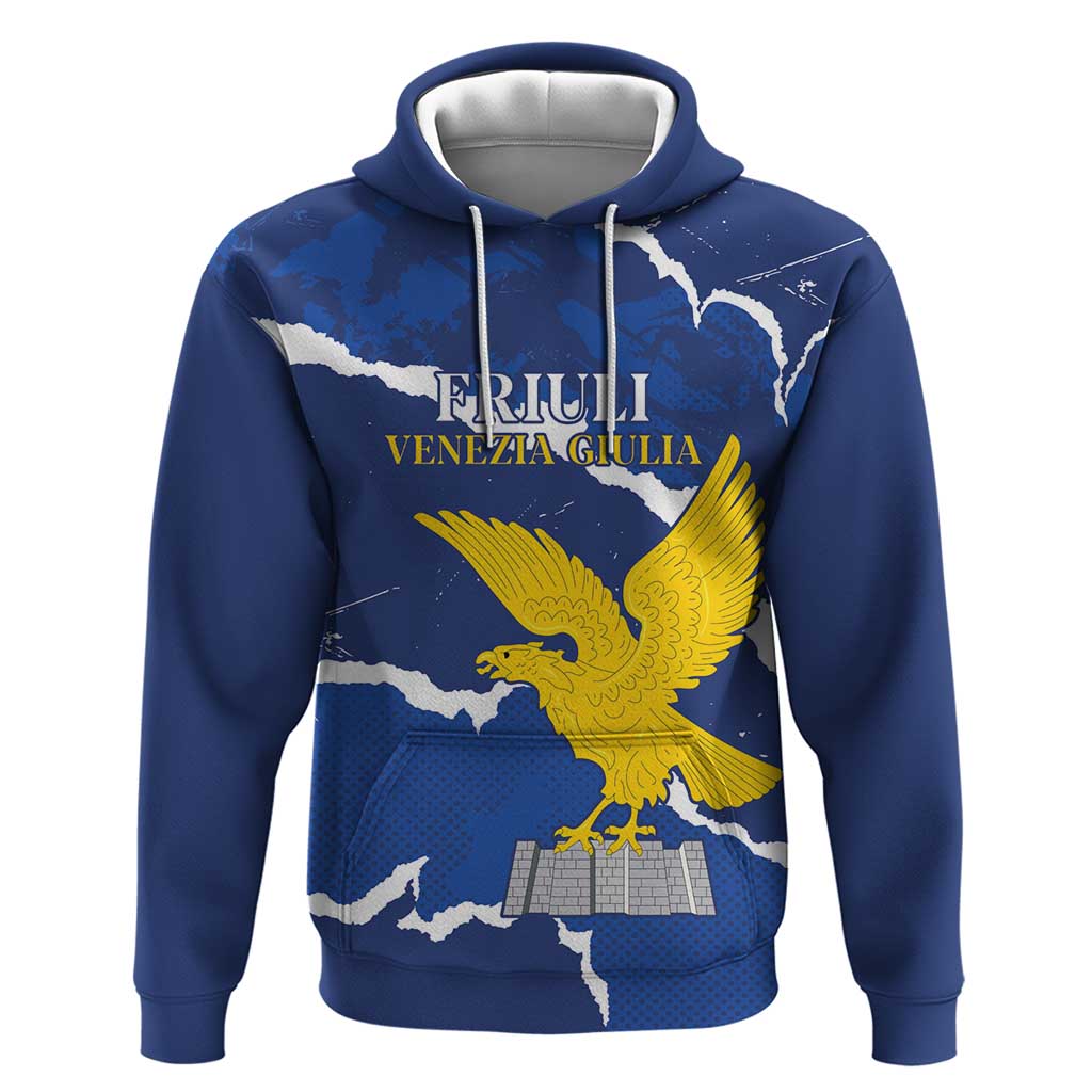Friuli-Venezia Giulia Zip Hoodie Coat Of Arms Sporty Style