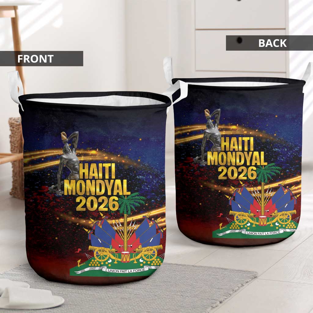 Haiti Mondyal 2026 Laundry Basket Proud to Be Haitian