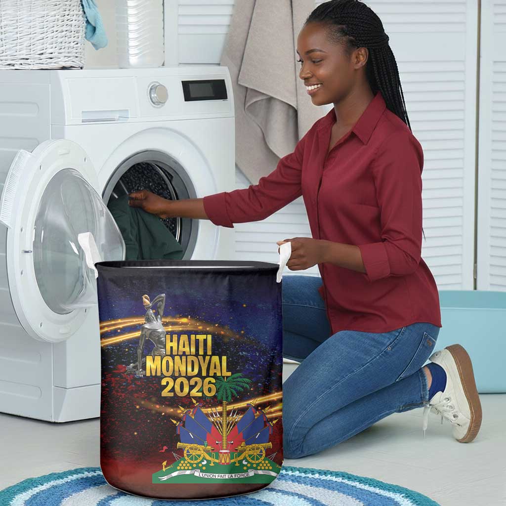 Haiti Mondyal 2026 Laundry Basket Proud to Be Haitian