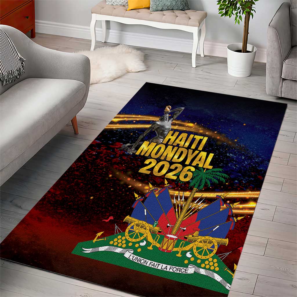 Haiti Mondyal 2026 Area Rug Proud to Be Haitian