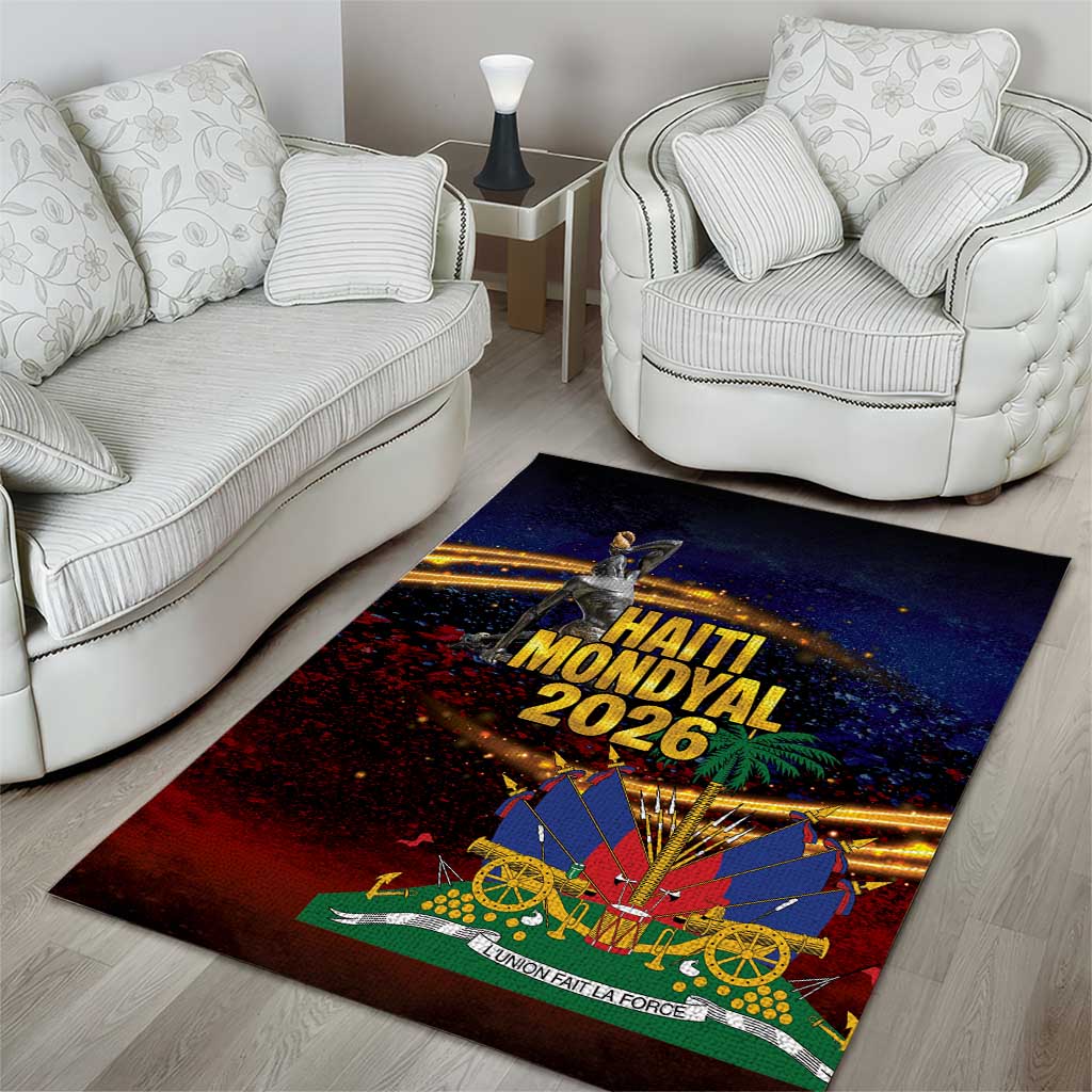 Haiti Mondyal 2026 Area Rug Proud to Be Haitian