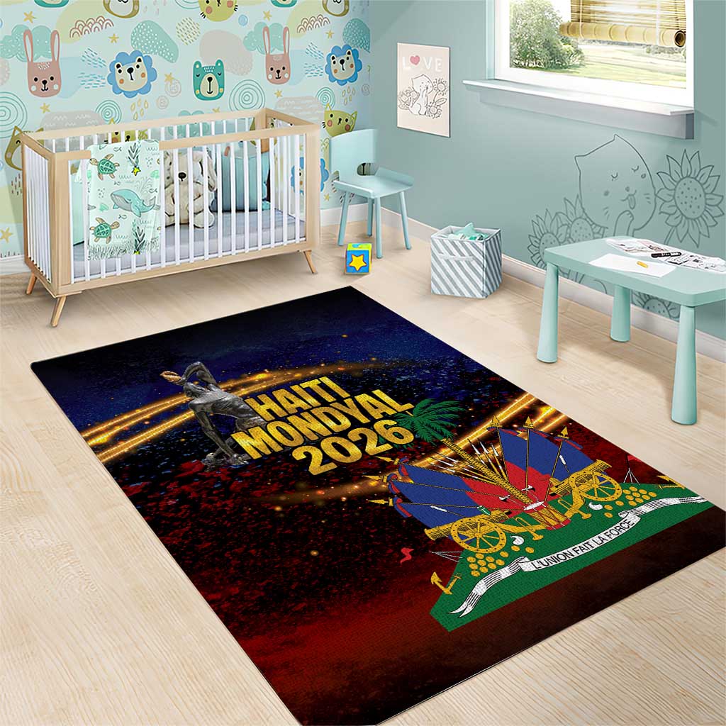 Haiti Mondyal 2026 Area Rug Proud to Be Haitian