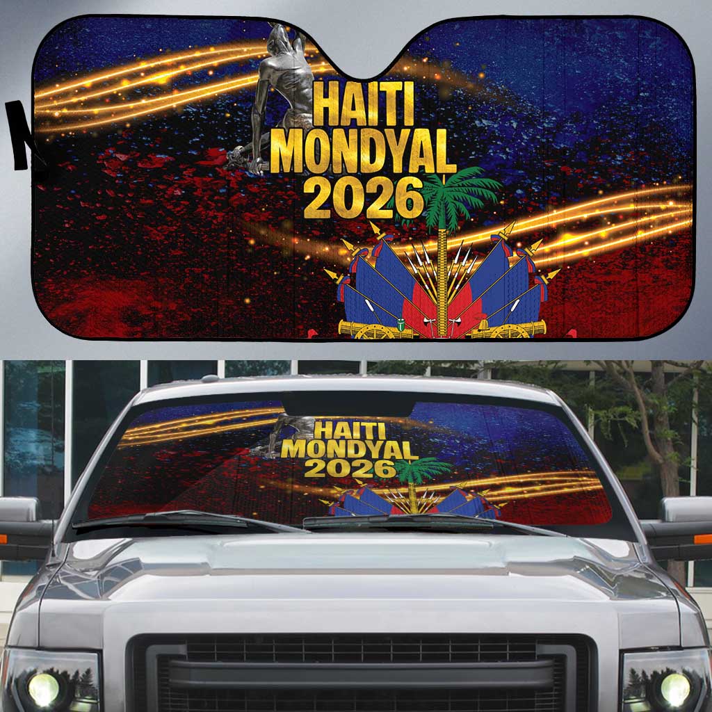 Haiti Mondyal 2026 Auto Sun Shade Proud to Be Haitian