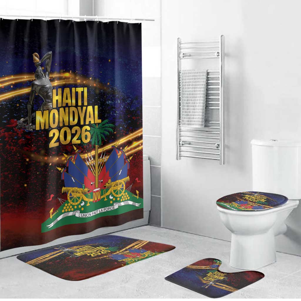 Haiti Mondyal 2026 Bathroom Set Proud to Be Haitian
