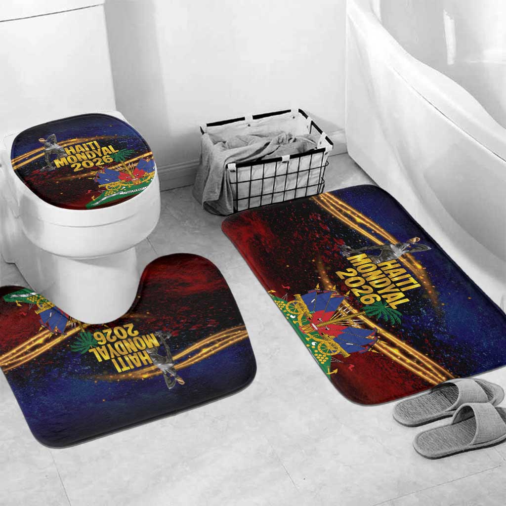 Haiti Mondyal 2026 Bathroom Set Proud to Be Haitian