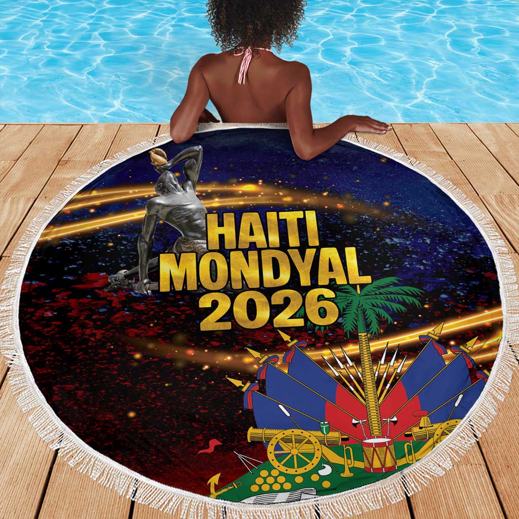 Haiti Mondyal 2026 Beach Blanket Proud to Be Haitian
