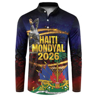 Haiti Mondyal 2026 Button Sweatshirt Proud to Be Haitian