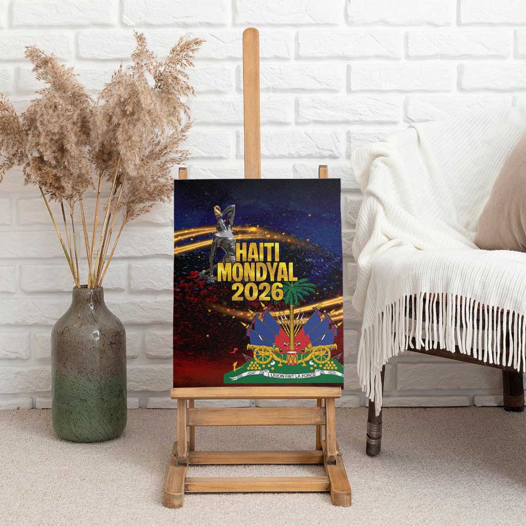 Haiti Mondyal 2026 Canvas Wall Art Proud to Be Haitian