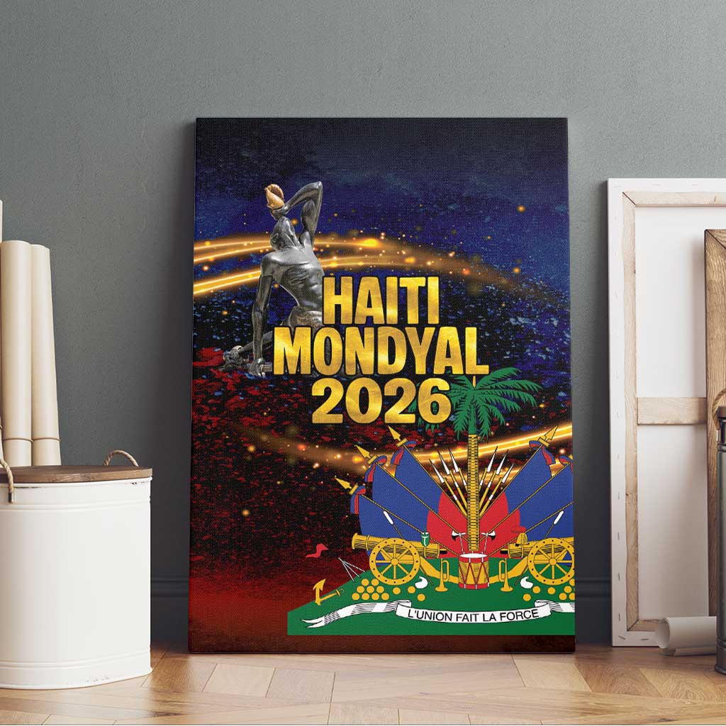 Haiti Mondyal 2026 Canvas Wall Art Proud to Be Haitian