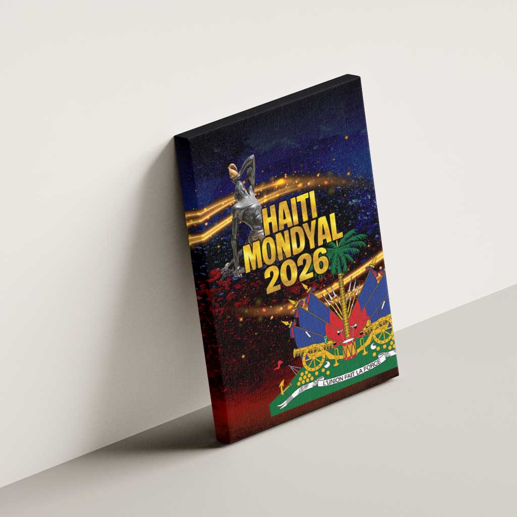 Haiti Mondyal 2026 Canvas Wall Art Proud to Be Haitian