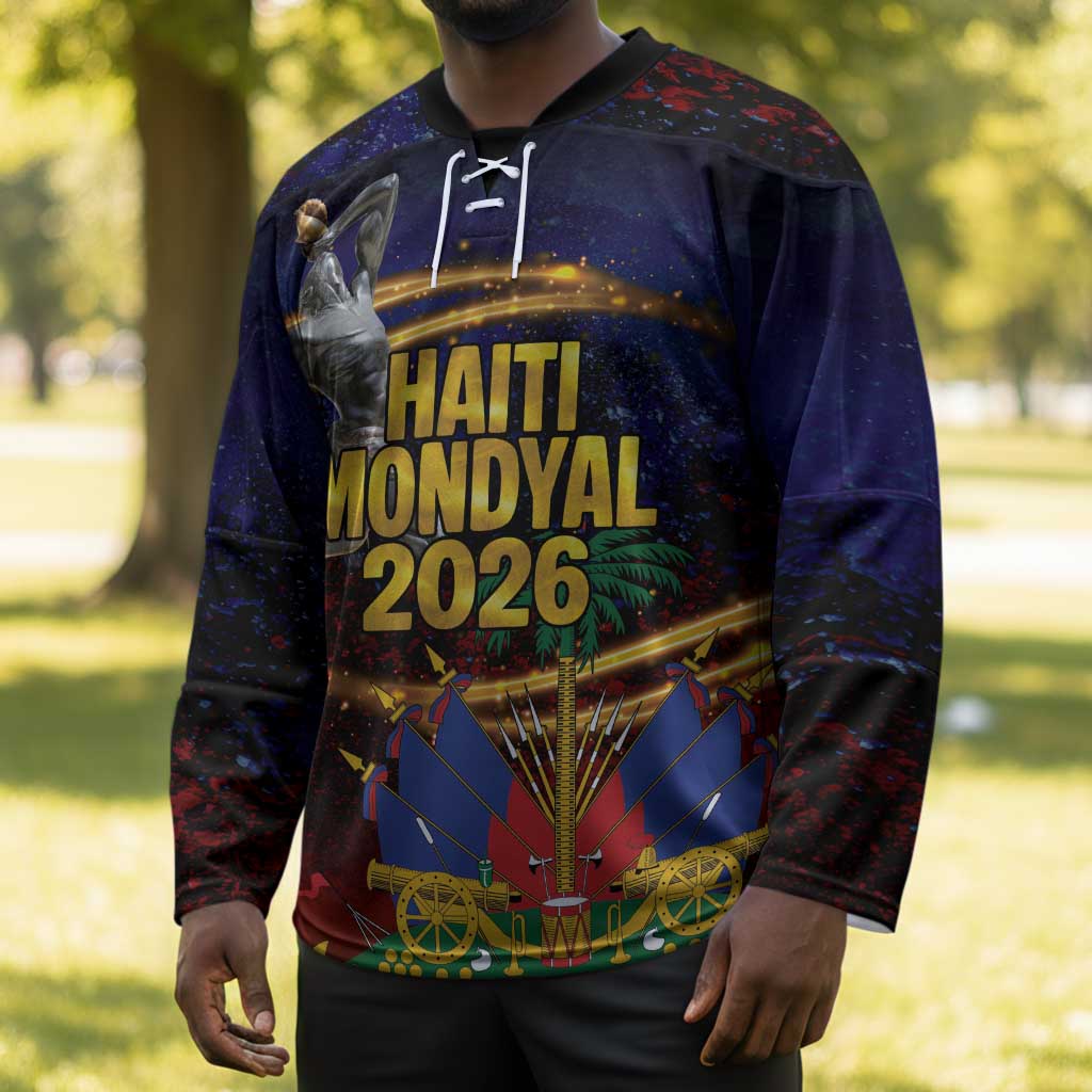 Haiti Mondyal 2026 Hockey Jersey Proud to Be Haitian