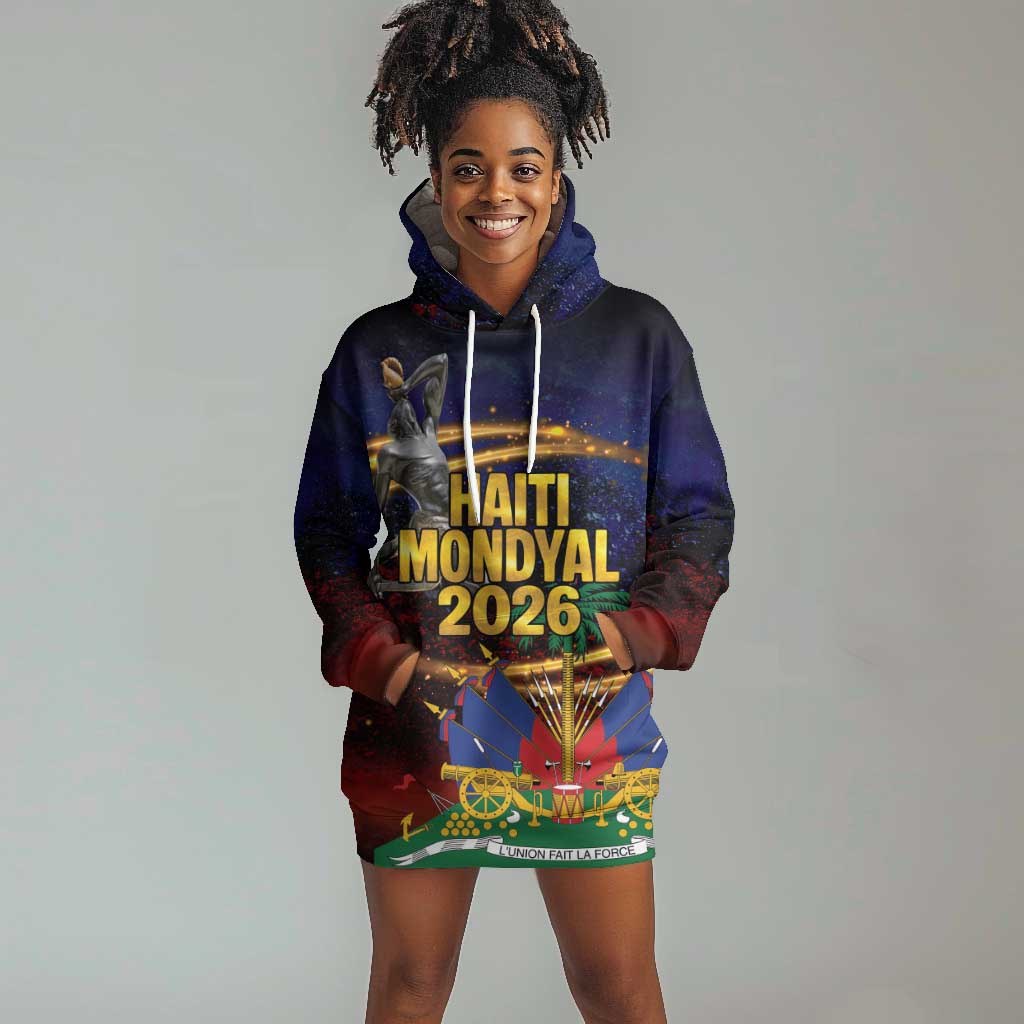 Haiti Mondyal 2026 Hoodie Dress Proud to Be Haitian