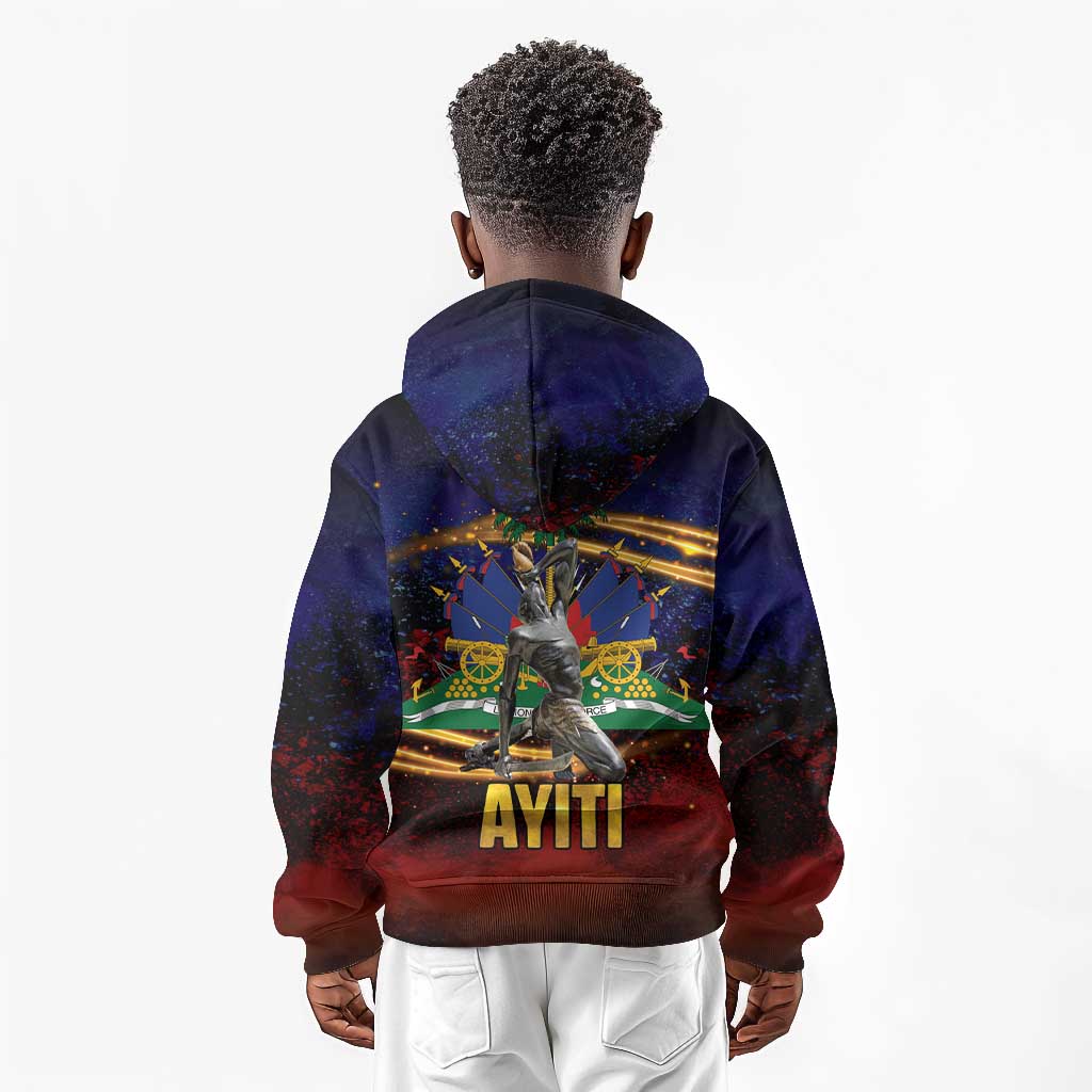 Haiti Mondyal 2026 Kid Hoodie Proud to Be Haitian