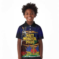Haiti Mondyal 2026 Kid Polo Shirt Proud to Be Haitian