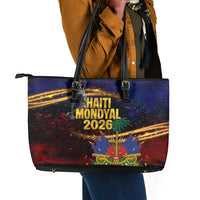 Haiti Mondyal 2026 Leather Tote Bag Proud to Be Haitian