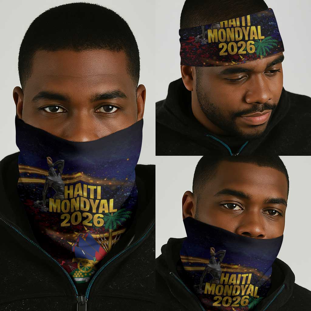 Haiti Mondyal 2026 Neck Gaiter Proud to Be Haitian