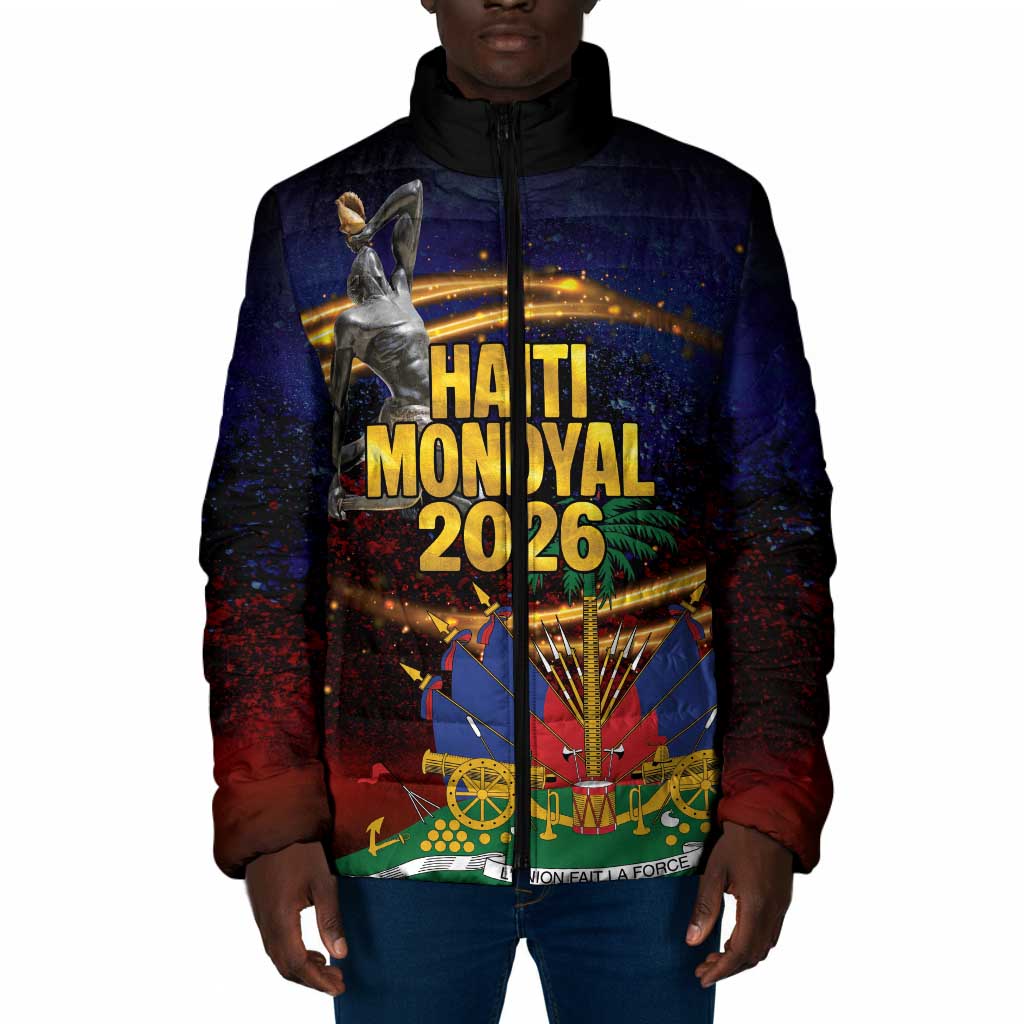 Haiti Mondyal 2026 Padded Jacket Proud to Be Haitian