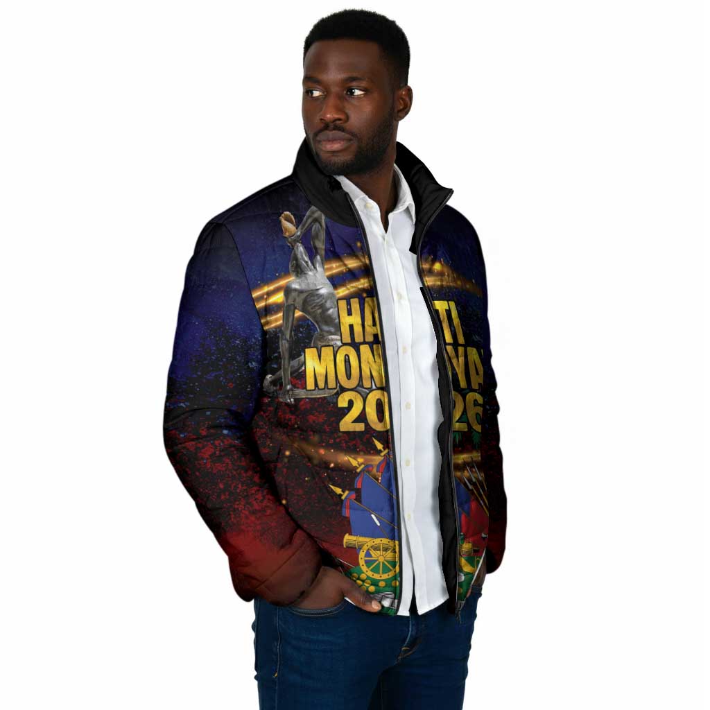 Haiti Mondyal 2026 Padded Jacket Proud to Be Haitian