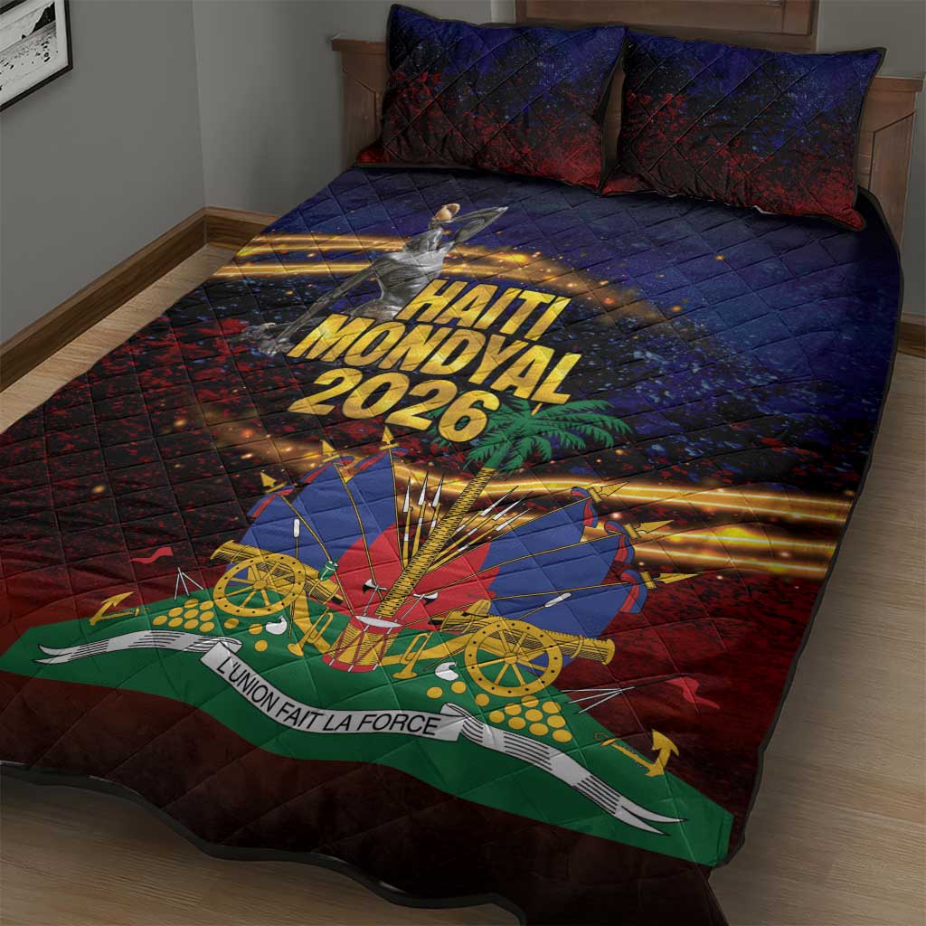 Haiti Mondyal 2026 Quilt Bed Set Proud to Be Haitian
