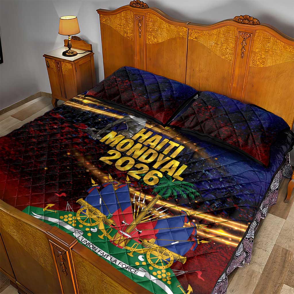 Haiti Mondyal 2026 Quilt Bed Set Proud to Be Haitian