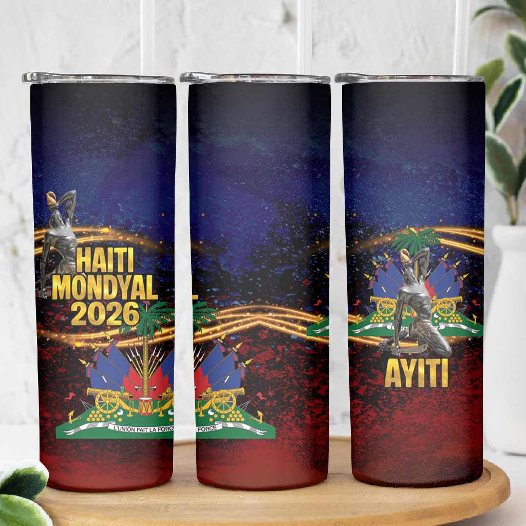 Haiti Mondyal 2026 Skinny Tumbler Proud to Be Haitian