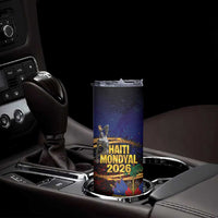 Haiti Mondyal 2026 Skinny Tumbler Proud to Be Haitian