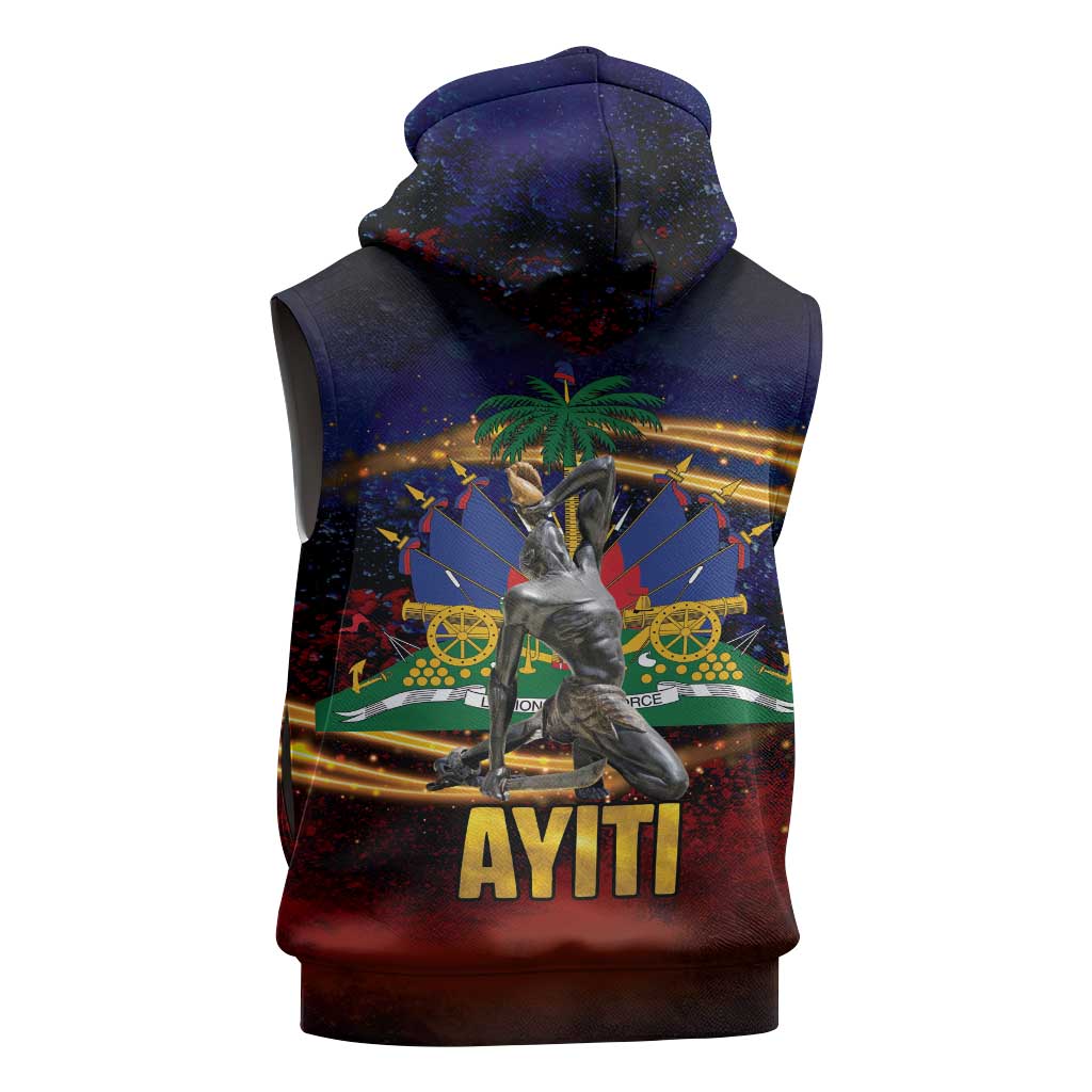 Haiti Mondyal 2026 Sleeveless Hoodie Proud to Be Haitian