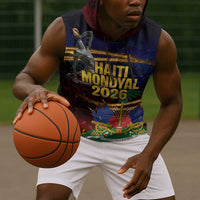 Haiti Mondyal 2026 Sleeveless Hoodie Proud to Be Haitian
