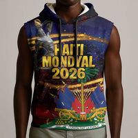 Haiti Mondyal 2026 Sleeveless Hoodie Proud to Be Haitian