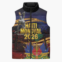 Haiti Mondyal 2026 Sleeveless Puffer Jacket Proud to Be Haitian