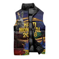 Haiti Mondyal 2026 Sleeveless Puffer Jacket Proud to Be Haitian