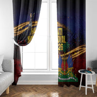 Haiti Mondyal 2026 Window Curtain Proud to Be Haitian