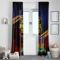 Haiti Mondyal 2026 Window Curtain Proud to Be Haitian