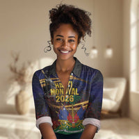 Haiti Mondyal 2026 Women Casual Shirt Proud to Be Haitian