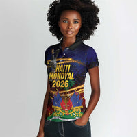 Haiti Mondyal 2026 Women Polo Shirt Proud to Be Haitian