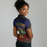 Haiti Mondyal 2026 Women Polo Shirt Proud to Be Haitian