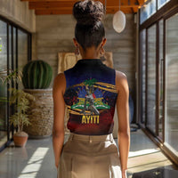 Haiti Mondyal 2026 Women Sleeveless Polo Shirt Proud to Be Haitian