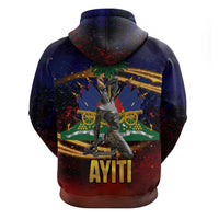 Haiti Mondyal 2026 Zip Hoodie Proud to Be Haitian