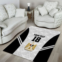 Custom Egypt Football Area Rug 2026 Glory Run White Edition