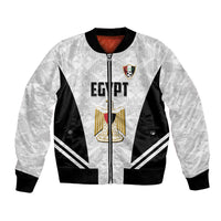 Custom Egypt Football Bomber Jacket 2026 Glory Run White Edition
