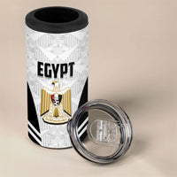 Custom Egypt Football 4 in 1 Can Cooler Tumbler 2026 Glory Run White Edition