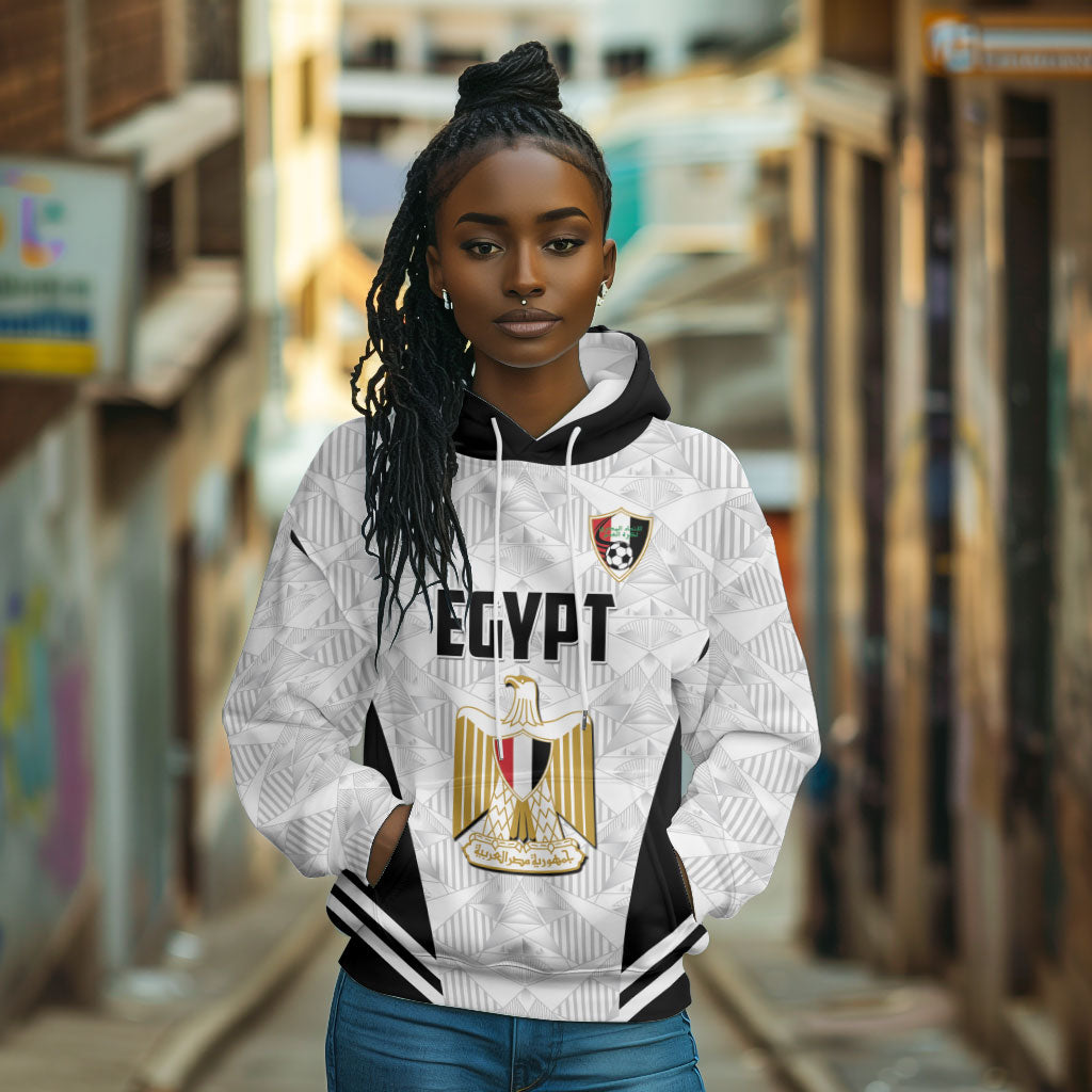 Custom Egypt Football Hoodie 2026 Glory Run White Edition