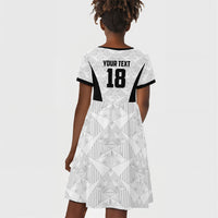 Custom Egypt Football Kid Short Sleeve Dress 2026 Glory Run White Edition
