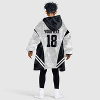 Custom Egypt Football Kid Wearable Blanket Hoodie 2026 Glory Run White Edition