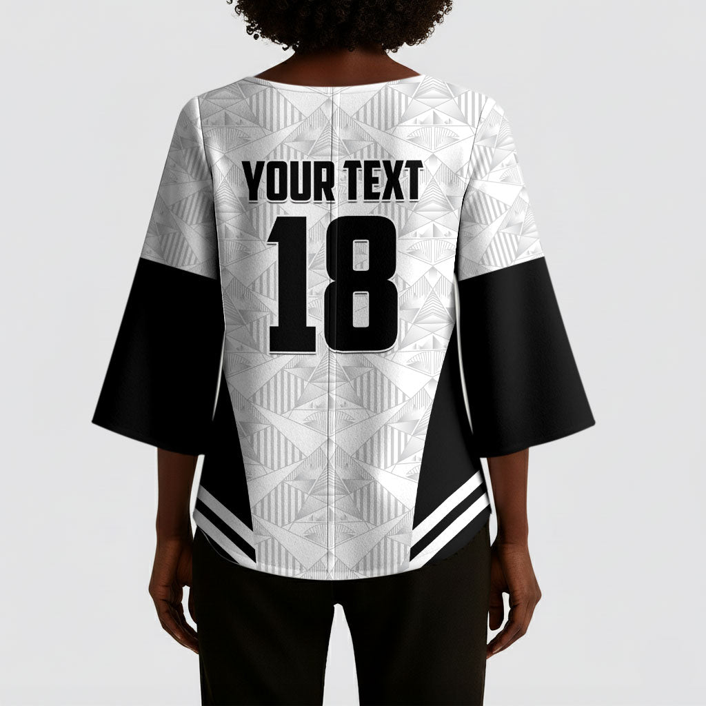 Custom Egypt Football Kimono Sleeve Blouse 2026 Glory Run White Edition