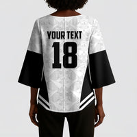 Custom Egypt Football Kimono Sleeve Blouse 2026 Glory Run White Edition